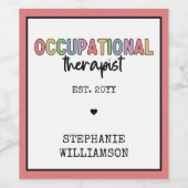 Aangepaste bedrijfstherapie om cadeaus te Afstuder Wijn Etiket (Enkel label)