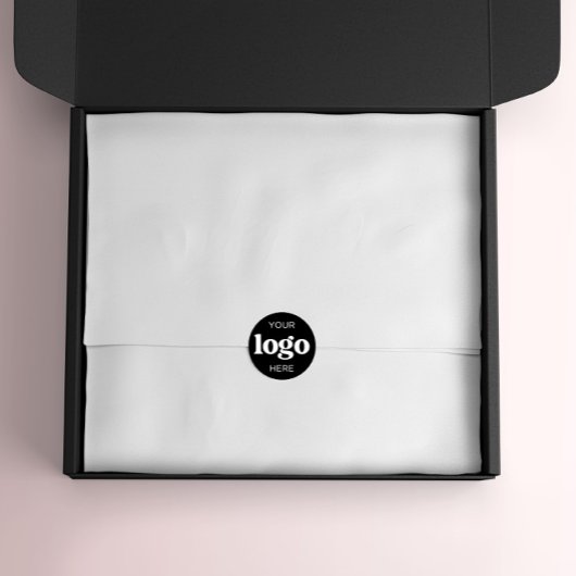 Aangepaste bedrijfsverpakking voor Logo Ronde Sticker