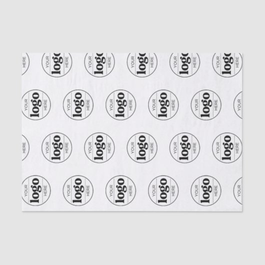 Aangepaste bedrijfsverpakking voor Logo Tissuepapier (Voorkant)