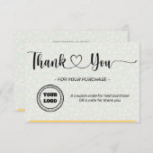 Aangepaste bedrijfsvlakte van Daisy - Hartelijk da Bedankkaart (Voorkant / Achterkant)