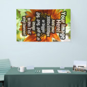 Aangepaste bedrukte vinyl full-color verticaal afd spandoek (Beurs)