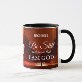 AANGEPASTE BEELDSCHERM EN Christelijk Monogram BEK Mok
