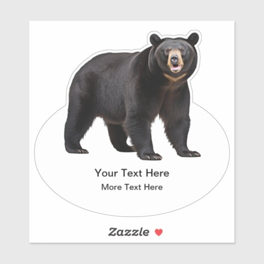 Aangepaste Beer Natuur Wildlife Thema Sticker Labe (Vel)