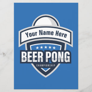Aangepaste Beer Pong Kampioenschap Regels Kaart