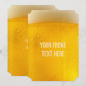 Aangepaste BEER-uitnodigingen Kaart (Voorkant / Achterkant)