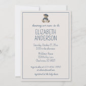 Aangepaste beer voor baby in zeeman blauw kaart (Achterkant)