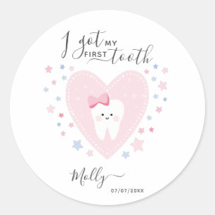 Aangepaste begindatum kindermeisje ronde sticker