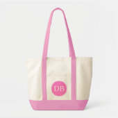 Aangepaste Beginletters Jumbo Boodschappentas Tote Bag (Voorkant)