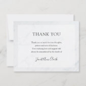 Aangepaste begrafenis & sympathie Dank u kaart | M (Voorkant)