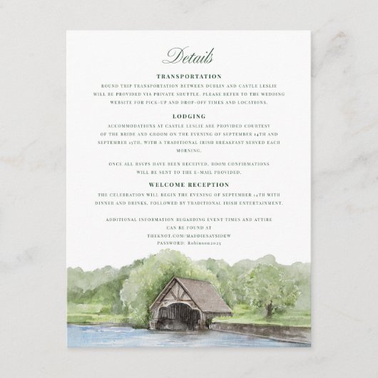 Aangepaste behuizingskaart informatiekaartje (Voorkant)