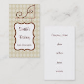 Aangepaste Beige Argyle Sign Visitekaartje (Voorkant / Achterkant)