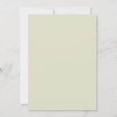Aangepaste Beige Grijs Wit Orchidee Lijst Wedding Kaart (Achterkant)