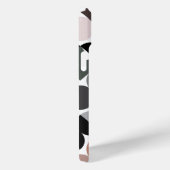 Aangepaste beige Tan Grey Blauwgroen Black Green R Case-Mate iPhone Case (Achterkant / Rechts)