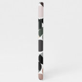 Aangepaste beige Tan Grey Blauwgroen Black Green R iPhone Hoesje (Rechterkant)