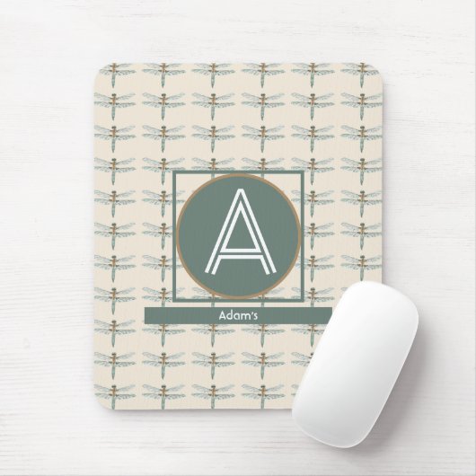 AANGEPASTE BEIGE TRENDY LIBEL MUISMAT (Met muis)