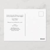 Aangepaste bekendmaking Gold Sparkle Graduation Pa Briefkaart (Achterkant)