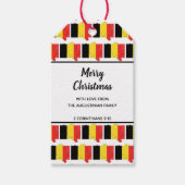 Aangepaste BELGIË-Labels met vlag Cadeaulabel (Voorkant)