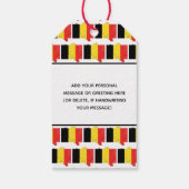 Aangepaste BELGIË-Labels met vlag Cadeaulabel (Achterkant)