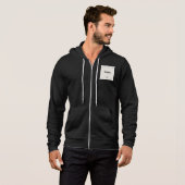 Aangepaste Bella + Canvas Full-Zip Hoodie TCS Edit (Voorkant volledig)