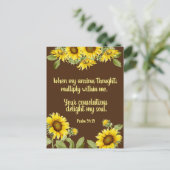 Aangepaste bemoedigende Bijbeltekst Briefkaart (Staand voorkant)