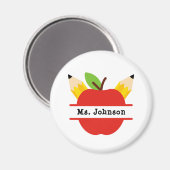 Aangepaste benaming leraar Apple Magneet (Voorkant / Achterkant)