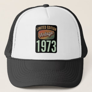 Aangepaste beperkte editie 1973 vintage geboorteja trucker pet