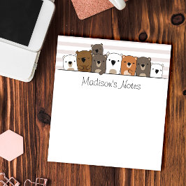 Aangepaste Beren bevestigen Notitieblok