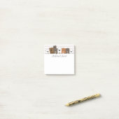 Aangepaste Beren bevestigen Post-it® Notes (Op bureau)
