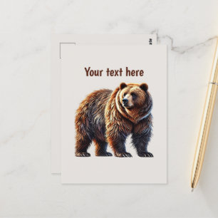 Aangepaste berenliefhebbers briefkaart