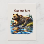 Aangepaste berenliefhebbers knuffel briefkaart (Voorkant)