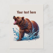 Aangepaste berenliefhebbers knuffel briefkaart (Voorkant)