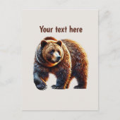 Aangepaste berenliefhebbers knuffel briefkaart (Voorkant)