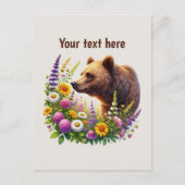 Aangepaste berenliefhebbers schattig briefkaart (Voorkant)