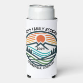 Aangepaste berg- of skireis seltzer blikjeskoeler (Seltzer Voorkant)