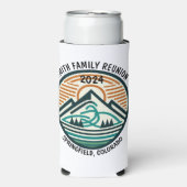 Aangepaste berg- of skireis seltzer blikjeskoeler (Seltzer Voorkant)