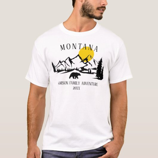Aangepaste bergreis t-shirt (Voorkant)