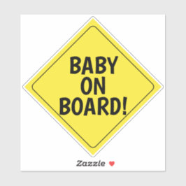 Aangepaste bericht baby in de auto sticker