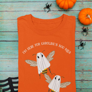 Aangepaste Bericht Boo Bees Halloween Grafisch T-shirt