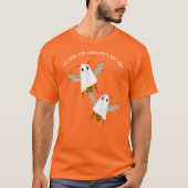 Aangepaste Bericht Boo Bees Halloween Grafisch T-shirt (Voorkant)