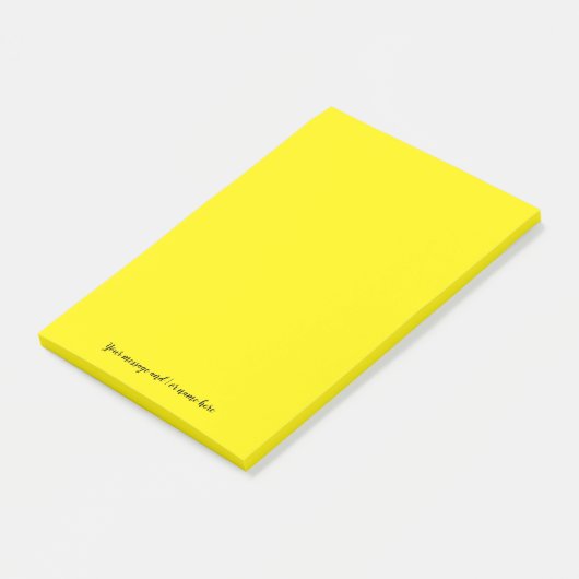 Aangepaste Bericht Fel Helder Geel Post-it® Notes (Schuin)