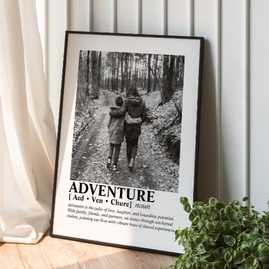 Aangepaste bericht Foto Gepersonaliseerd familiepo Poster