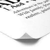 Aangepaste bericht Foto Gepersonaliseerd familiepo Poster (Hoek)