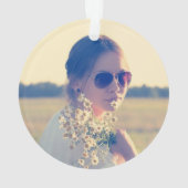 Aangepaste bericht Foto Regenboog en Wolken Ornament (achterkant)