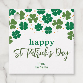 Aangepaste Bericht - Gelukkig St. Patrick's Dag Bedankjes Labels