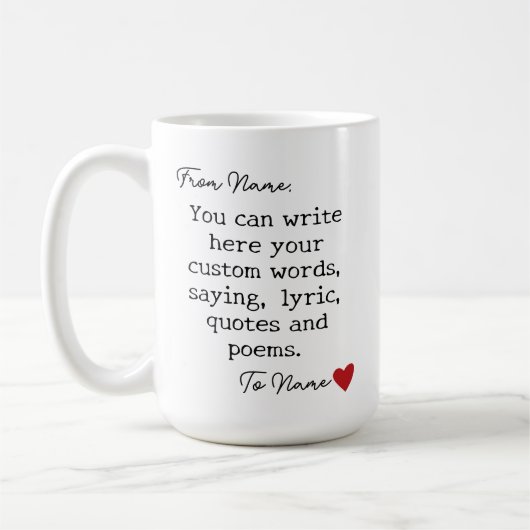 Aangepaste Bericht Mok, Gift voor Mam & BFF Vriend Koffiemok (Links)