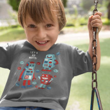 Aangepaste Bericht Retro Robots en Hex Noten Graph