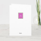 Aangepaste bericht Roze Filten Letterbord Marquee  Kaart (Achterkant)