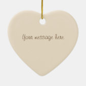 Aangepaste bericht Thanksgiving Hosting Gift Ornam Keramisch Ornament (Achterkant)