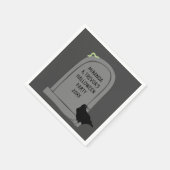 Aangepaste bericht Tombstone Headstone Halloween P Servet (Hoek)