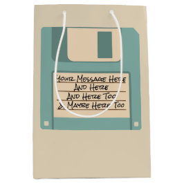 Aangepaste berichtcomputer Diskette met cadeau Medium Cadeauzakje